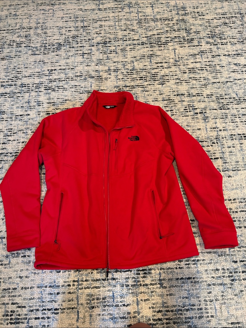 The North Face Men’s Bright Red Full-Zip Performance Jacket sz XL